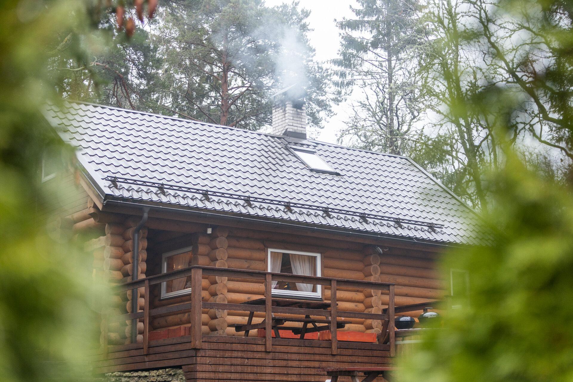 Sauna houses of the recreation center 